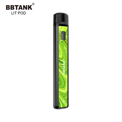 Pin có thể sạc lại cuộn dây gốm 1.0ml dầu cbd thiết bị vape pod dùng một lần