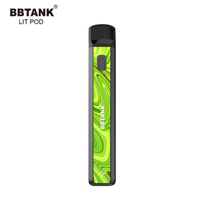 Kim loại Không tắc nghẽn Thiết bị vape dùng một lần CBD CE Healthy E Cig