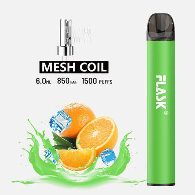 F900 P6 Smooth Airflow dùng một lần Vape Pen 1500puffs lưới cuộn