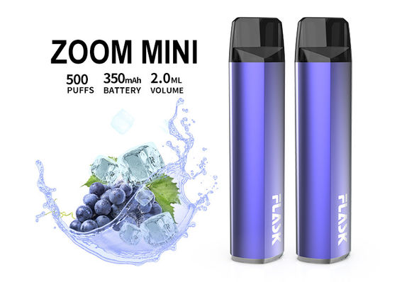 Hương vị tinh khiết Thiết bị hệ thống Pod 2.0ml 350mAh 500 Puffs Vape dùng một lần