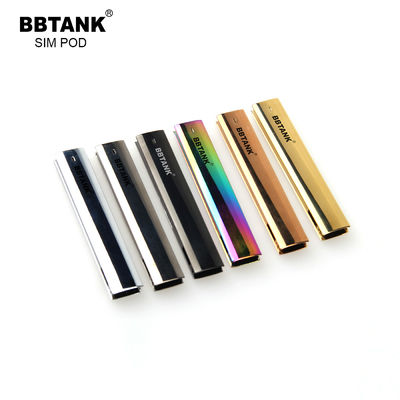 0,5gram Thuốc lá điện tử khói CBD Thiết bị Vape dùng một lần Mạ điện đen