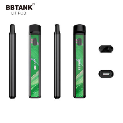 Thiết bị vape dùng một lần 1gram THC, Gậy vape dùng một lần có thể sạc lại CBD