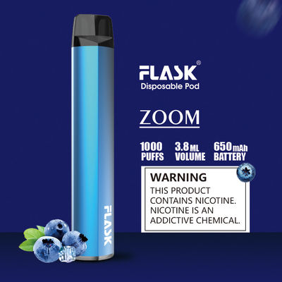 Pin mỏng 1000puffs Pod Vaporizer Pen dùng một lần đã được FDA chấp thuận