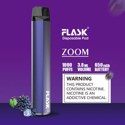 Pin mỏng 1000puffs Pod Vaporizer Pen dùng một lần đã được FDA chấp thuận
