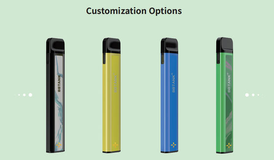 2021 CBD / THC Vape Pod dùng một lần BBTANK Mi POD Biểu tượng tùy chỉnh đầy màu sắc và hộp mực có thể thay thế được Cuộn dây gốm