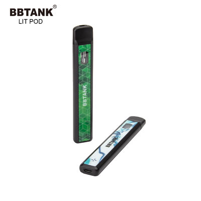 Kim loại Không tắc nghẽn Thiết bị vape dùng một lần CBD CE Healthy E Cig