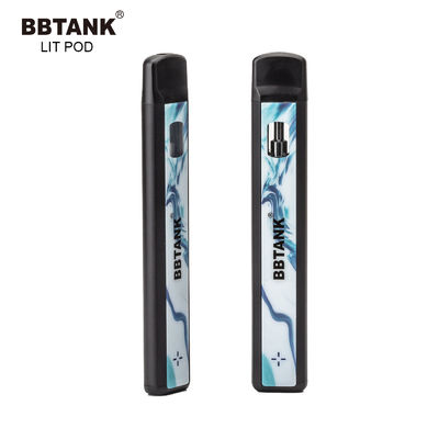Delta 8 cbd thc gốm dầu dày 1.0ml thiết bị vape pod có thể sạc được một lần