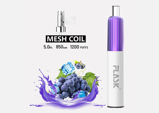 Hương vị 5ml 1200 Puffs Hệ thống vape Pod dùng một lần được ROHS phê duyệt
