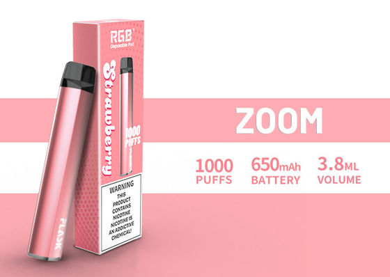 ZOOM Xử lý Vapepen Thiết bị ổn định chất lượng cao 1000puffs 650mah 304 Thép không gỉ