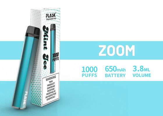 ZOOM Disposol Vapepen đảm bảo chất lượng cung cấp dồi dào 650 mah 3.8ml nước trái cây 1000puffs