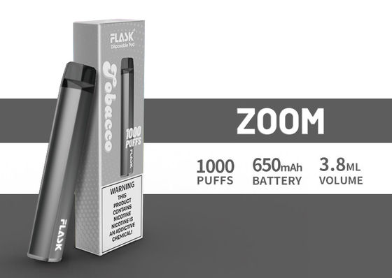ZOOM Disposol Vapepen đảm bảo chất lượng cung cấp dồi dào 650 mah 3.8ml nước trái cây 1000puffs