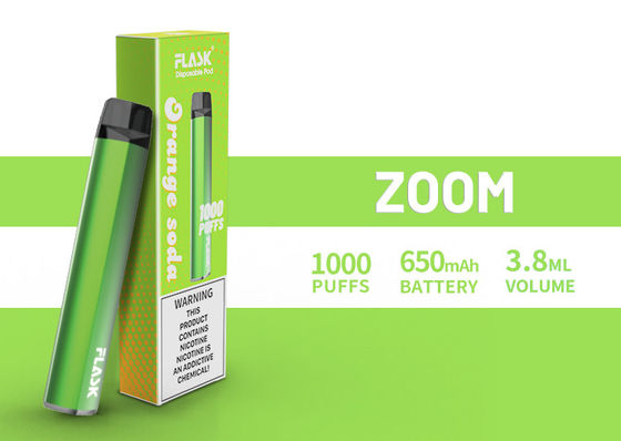 ZOOM dùng một lần Vapepen vapenation 1000puffs 650Mah Cotton Organic