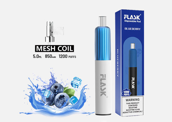 3.7V 2 hương vị Vape dùng một lần 850mAh E Cig Starter Kits 2% Nicotine Salt