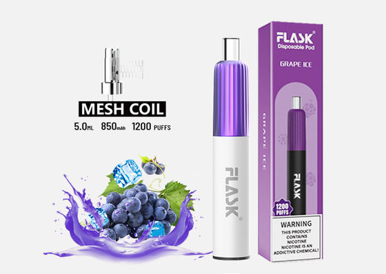 3.7V 2 hương vị Vape dùng một lần 850mAh E Cig Starter Kits 2% Nicotine Salt