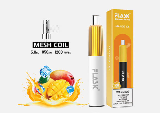 3.7V 2 hương vị Vape dùng một lần 850mAh E Cig Starter Kits 2% Nicotine Salt