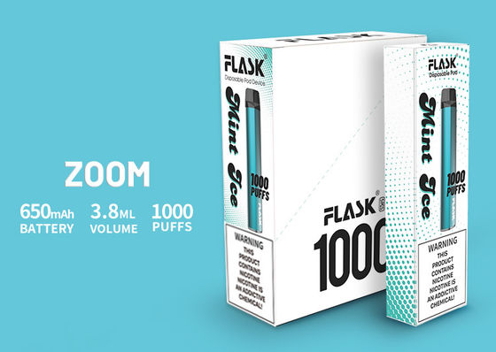 ZOOM Thiết bị thải bỏ Hiệu suất ổn định Vapepen Đức sản xuất Ống ngậm PC 650 mah 3.8ml 1000puffs