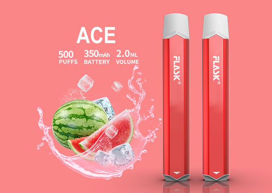 500puffs 350mAH E Máy xông hơi thuốc lá Thiết bị tạo muối Smok Nic Hợp kim Aluminuim