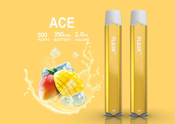 500puffs 350mAH E Máy xông hơi thuốc lá Thiết bị tạo muối Smok Nic Hợp kim Aluminuim