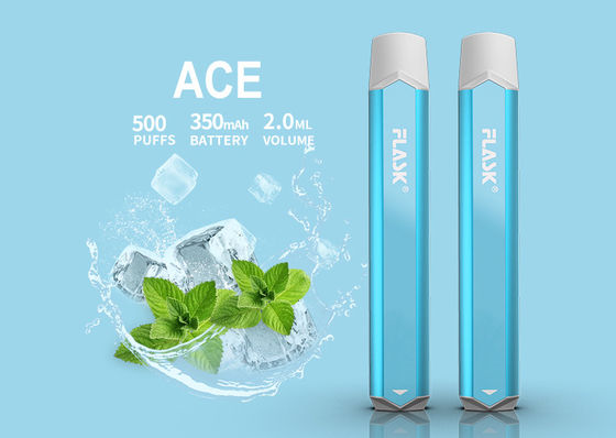 500puffs 350mAH E Máy xông hơi thuốc lá Thiết bị tạo muối Smok Nic Hợp kim Aluminuim