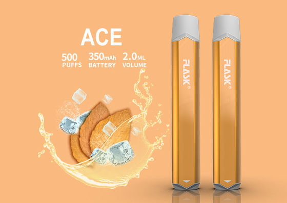 500puffs 350mAH E Máy xông hơi thuốc lá Thiết bị tạo muối Smok Nic Hợp kim Aluminuim
