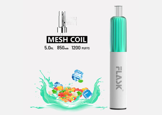 Bút Xì gà điện tử dùng một lần Peach Mango chống rò rỉ 1200 Puffs