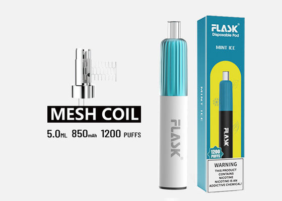 3.7V 5ml Pod hơi dùng một lần Bộ dụng cụ bắt đầu xì gà với cuộn lưới