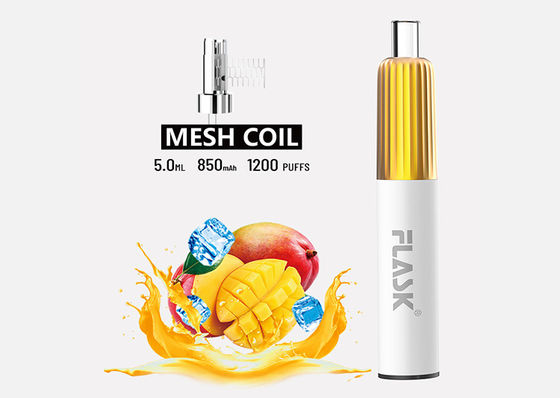 3.7V 5ml Pod hơi dùng một lần Bộ dụng cụ bắt đầu xì gà với cuộn lưới