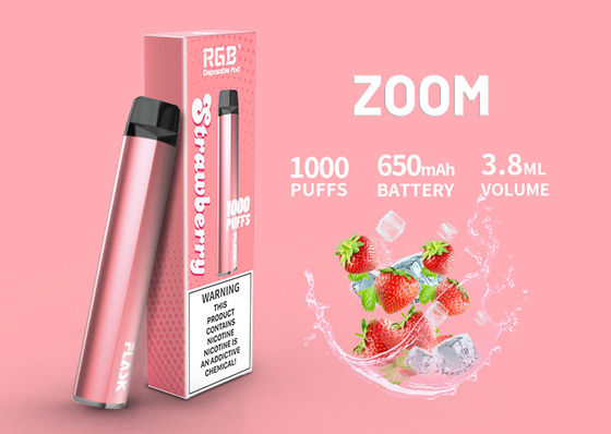 Hộp đựng dầu gốm 1000puffs, Hộp đựng vape CBD có hương vị 3,8ml 650Mah