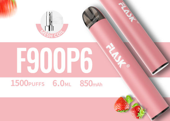 Thiết bị Vape Pod dùng một lần 6.0ml, Bút Vape dùng một lần 1500puffs