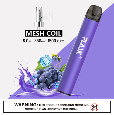 Mesh Coil 850mAh Healthy E Cig Pretty Slim Vaporizer Pen Đã được CE phê duyệt