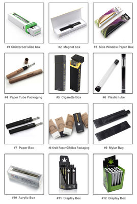FCC Handmade CMYK Hộp đóng gói gấp cho CBD Vape Pen