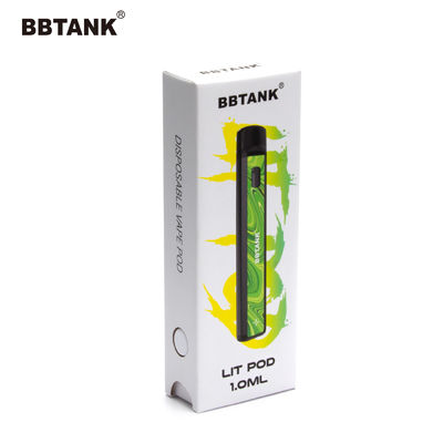Giấy nghệ thuật thủ công Vape Pen Hộp bao bì Lớp phủ UV dùng một lần