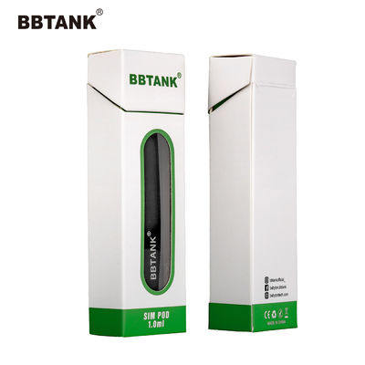 Giấy nghệ thuật thủ công Vape Pen Hộp bao bì Lớp phủ UV dùng một lần