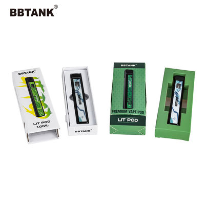 Hộp đóng gói bút Vape giấy nghệ thuật Delta 9, Hộp giấy THC Cartridge