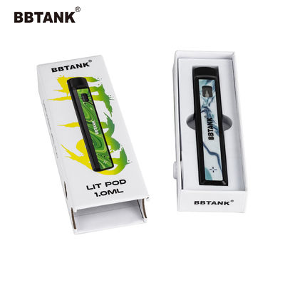 Hộp đóng gói bút Vape giấy nghệ thuật Delta 9, Hộp giấy THC Cartridge