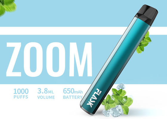 650Mah Electronic 3.8ml 1000puffs Flavoured Vaporizer Pen Nicosalt 1%