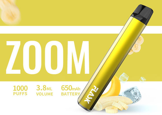 650Mah Electronic 3.8ml 1000puffs Flavoured Vaporizer Pen Nicosalt 1%