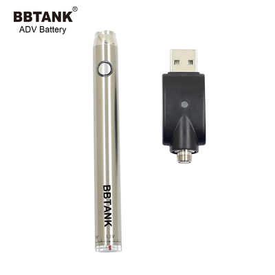 Nút pin xì gà 510 E làm nóng trước điện áp có thể sạc lại có thể điều chỉnh Pin BBTANK ADV 510