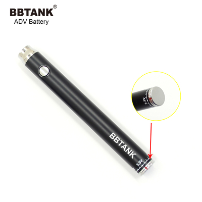 Nút pin xì gà 510 E làm nóng trước điện áp có thể sạc lại có thể điều chỉnh Pin BBTANK ADV 510