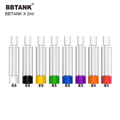 Hộp mực dầu CBD 2ml Cuộn dây gốm Tất cả bằng thủy tinh Hộp mực 510 Threa Không bị rò rỉ