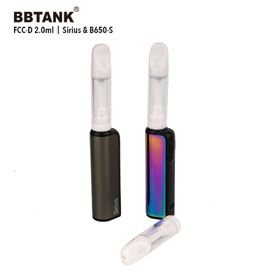Hộp mực dầu CBD hoàn toàn bằng gốm 2ml Không có kim loại nặng 510 Chủ đề có thể tùy chỉnh
