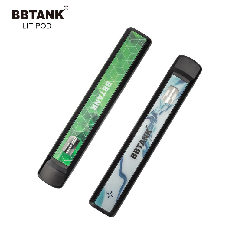 Delta 8 cbd thc gốm dầu dày 1.0ml thiết bị vape pod có thể sạc được một lần