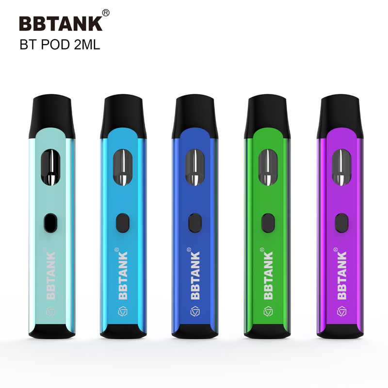 BBtank Vape Pod dùng một lần 2.0ml Có nút cho Cần sa Dầu dày Delta 8 HHC