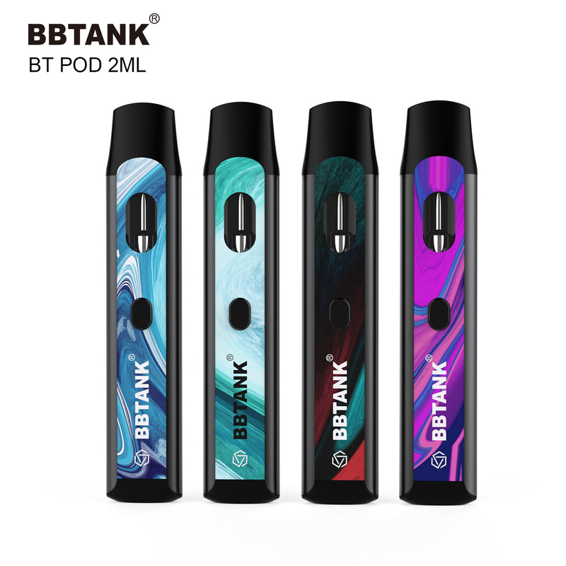 Nút 2ml dùng một lần vape pod làm nóng trước hộp cuộn dây gốm cho delta 8 thc
